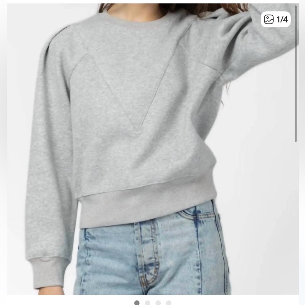 all:row Simone Heather Grey Sweatshirt